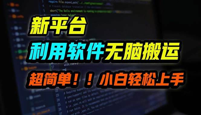 B站平台用软件无脑搬运，月赚10000+，小白也能轻松上手-时光资源网