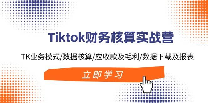 Tiktok财务核算实战营：TK业务模式/数据核算/应收款及毛利/数据下载及报表-时光资源网