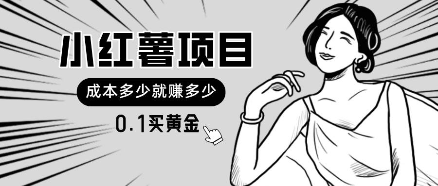 小红薯暴力项目，0.1买黄金。操作简单，日入无上限，可无限扩大。-时光资源网