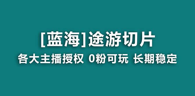抖音途游切片，龙年第一个蓝海项目，提供授权和素材，长期稳定，月入过万-时光资源网