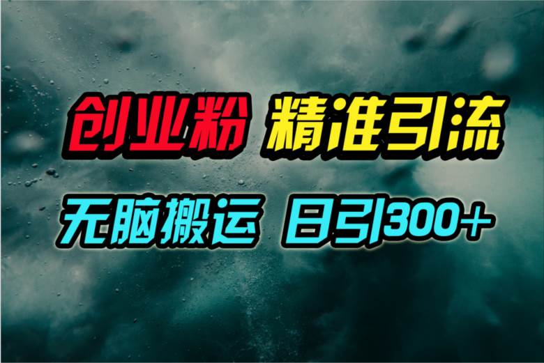 视频号纯搬运日引300+创业粉教程！-时光资源网
