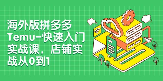 海外版拼多多Temu-快速入门实战课，店铺实战从0到1（12节课）-时光资源网