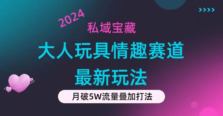 私域宝藏：大人玩具情趣赛道合规新玩法，零投入，私域超高流量成单率高-时光资源网