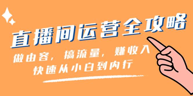 直播间-运营全攻略：做由容，搞流量，赚收入一快速从小白到内行（46节课）-时光资源网