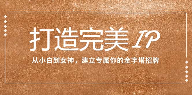 打造完美IP：从小白到女神，建立专属你的金字塔招牌（15节课）-时光资源网