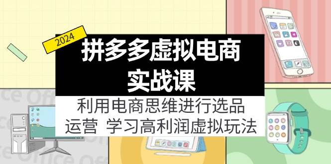 拼多多虚拟电商实战课：利用电商思维进行选品+运营，学习高利润虚拟玩法-时光资源网