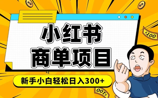 小红书千粉商单，稳定快速变现项目，实现月入6-8k并不是很难-时光资源网
