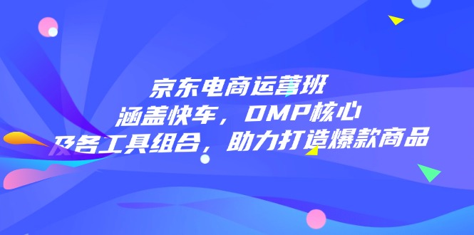 京东电商运营班：涵盖快车，DMP核心及各工具组合，助力打造爆款商品-时光资源网