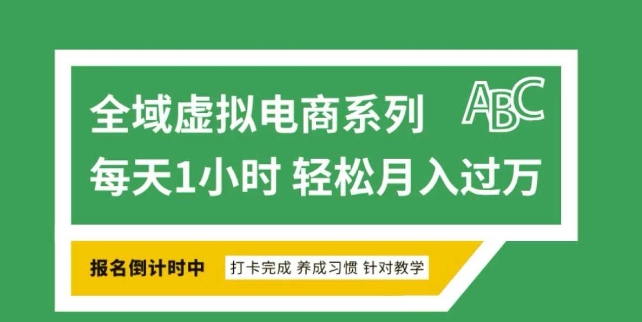 全域虚拟电商变现系列，通过平台出售虚拟电商产品从而获利-时光资源网