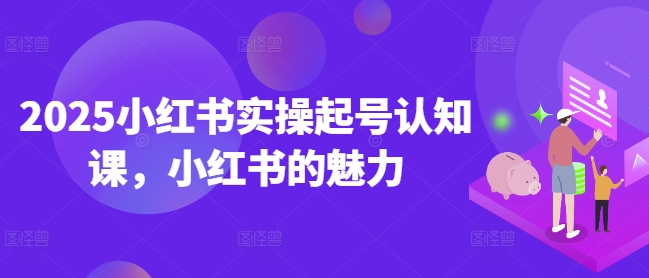 2025小红书实操起号认知课，小红书的魅力-时光资源网